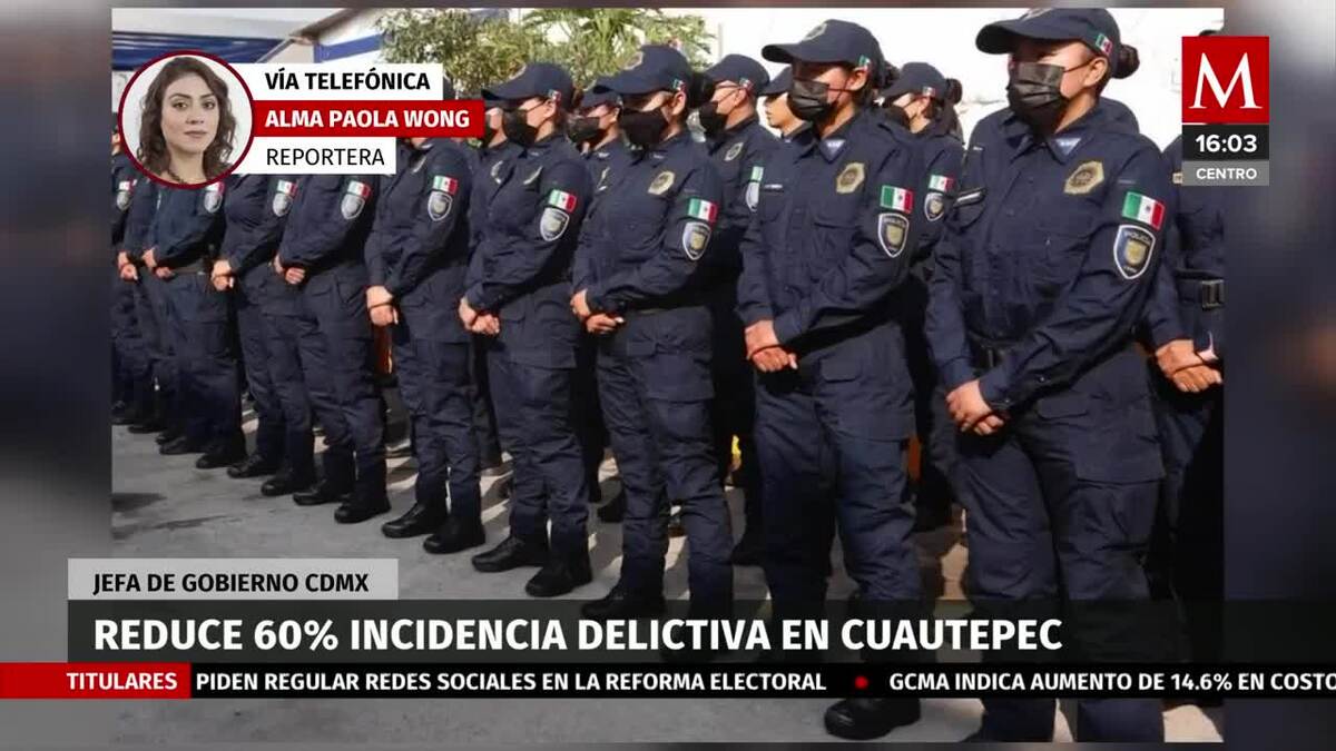 Sheinbaum asegura que se ha reducido la incidencia delictiva