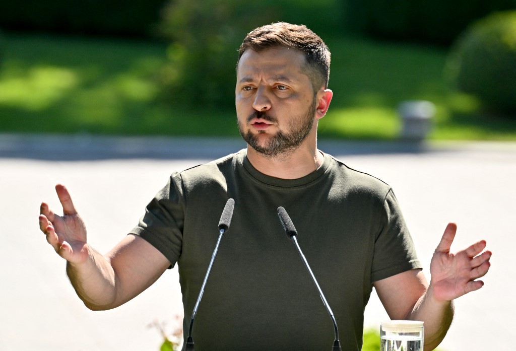 Volodimir Zelenski, presidente de Ucrania. (AFP)