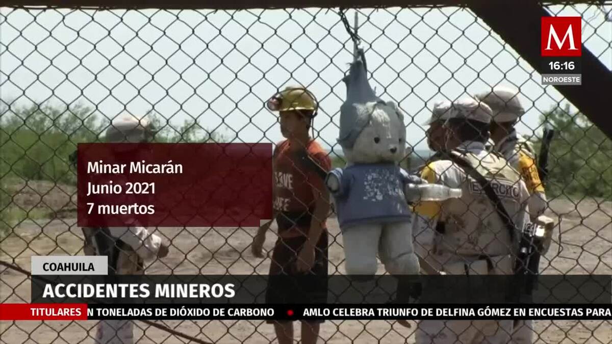 Accidentes en zona minera de Coahuila