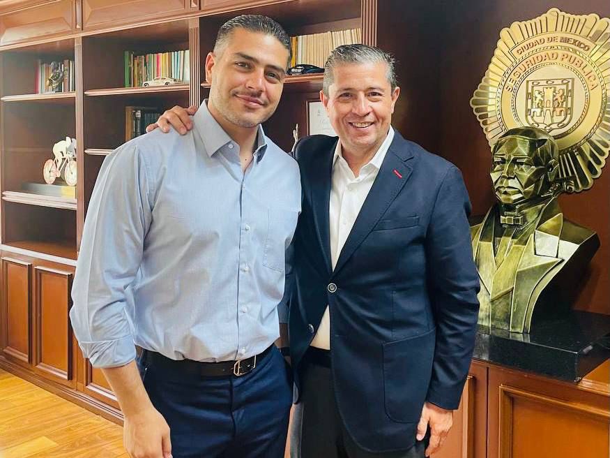 El alcalde de Coyoacán se reúne con Omar García Harfuch para evaluar seguridad. (Especial)