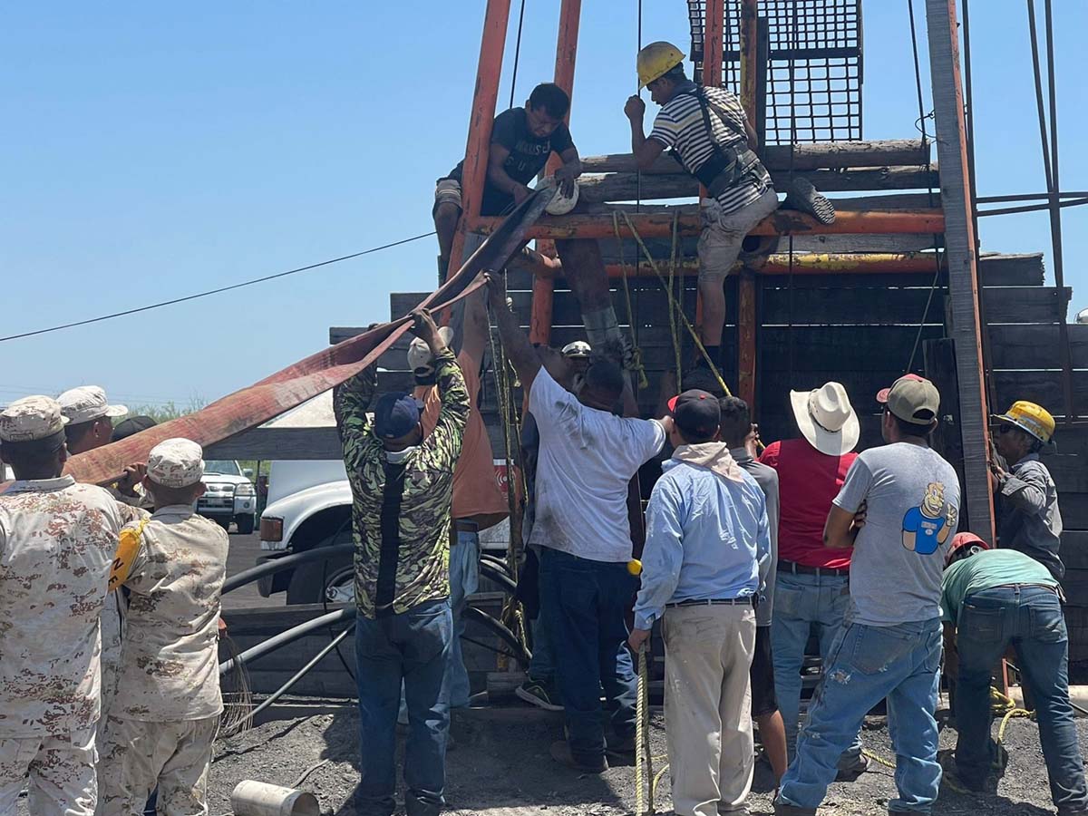Derrumbe de mina en Coahuila. (Especial)