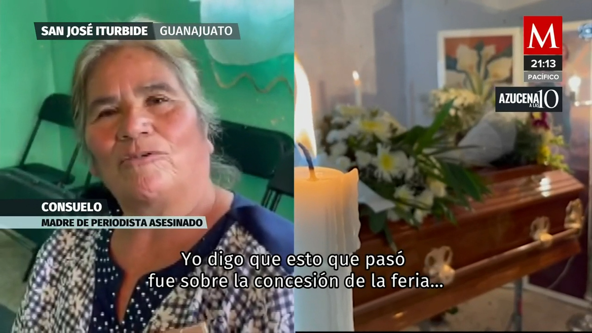 Madre de Ernesto Méndez periodista asesinado exige justicia