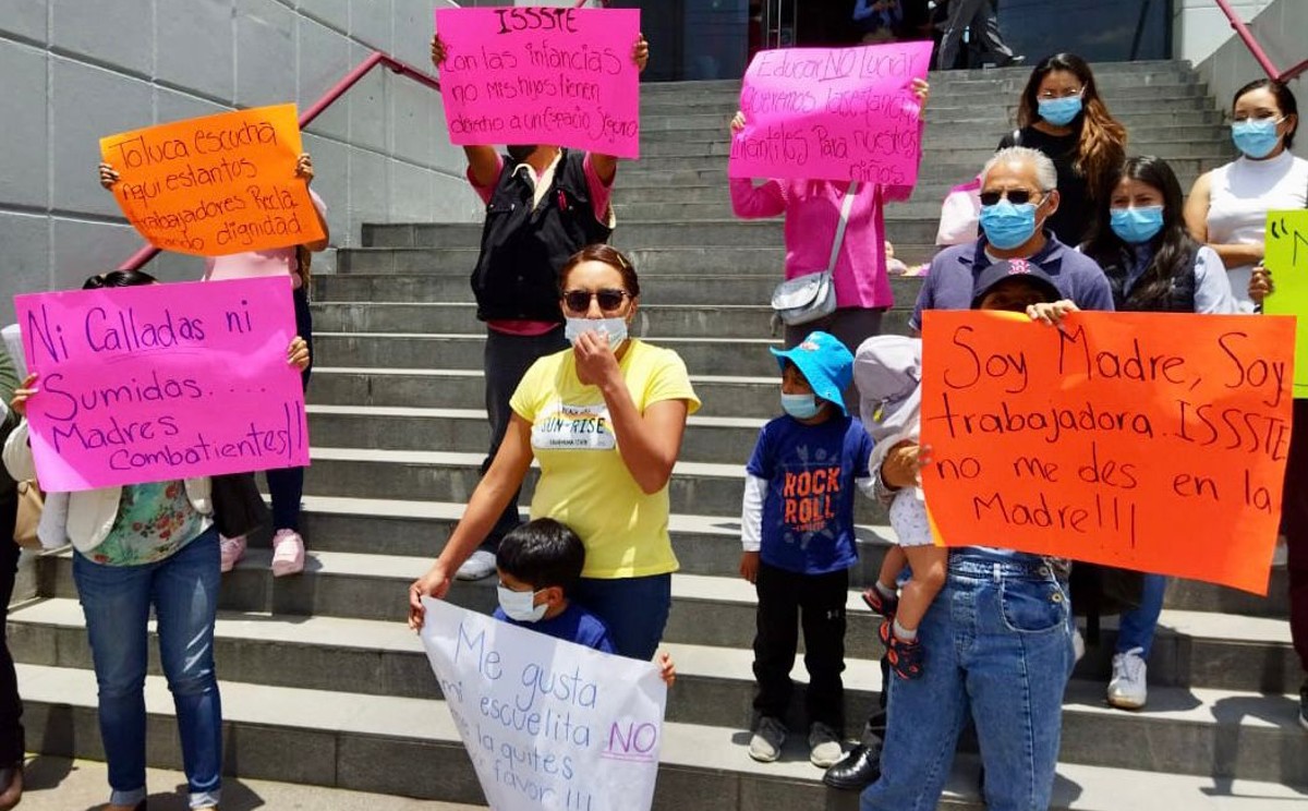 "Han realizado dos manifestaciones desde el anuncio del cierre de la estancias infantiles" | Especial.