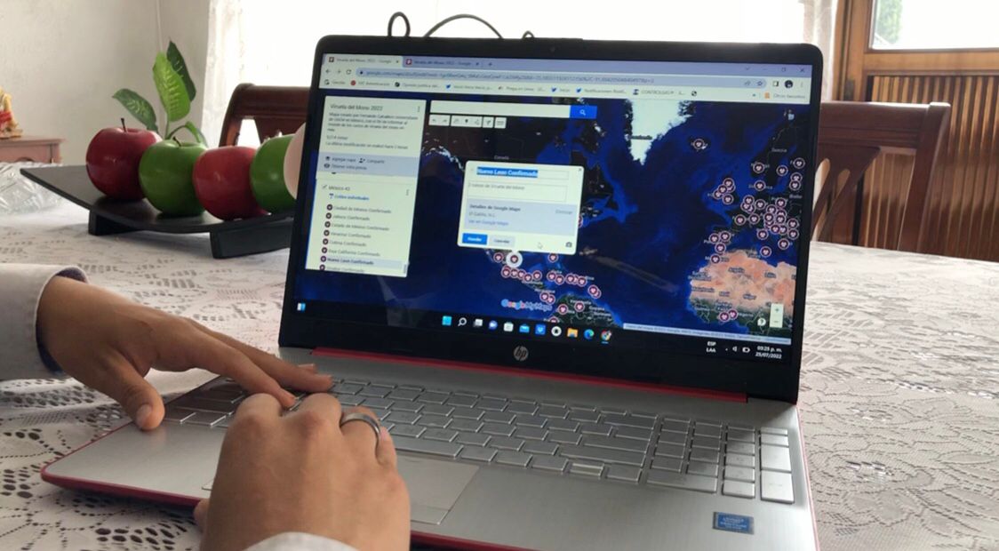"Mapa mundial de la viruela del mono creada por Fernando Caballero" | Especial.