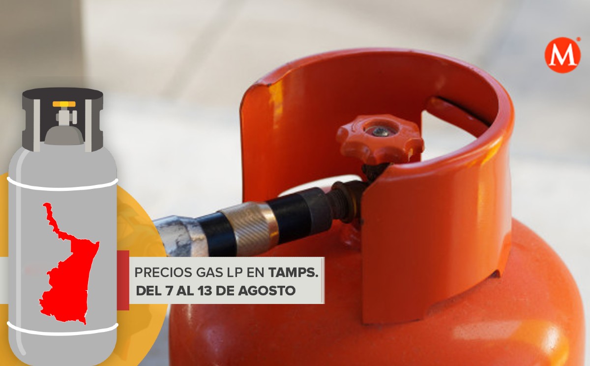 Precio gas LP para agosto en Tamaulipas