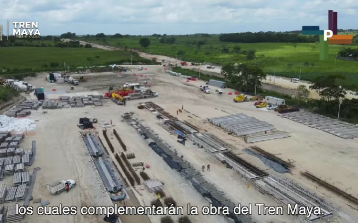 Avance de obra del Tren Maya. Foto: ESPECIAL