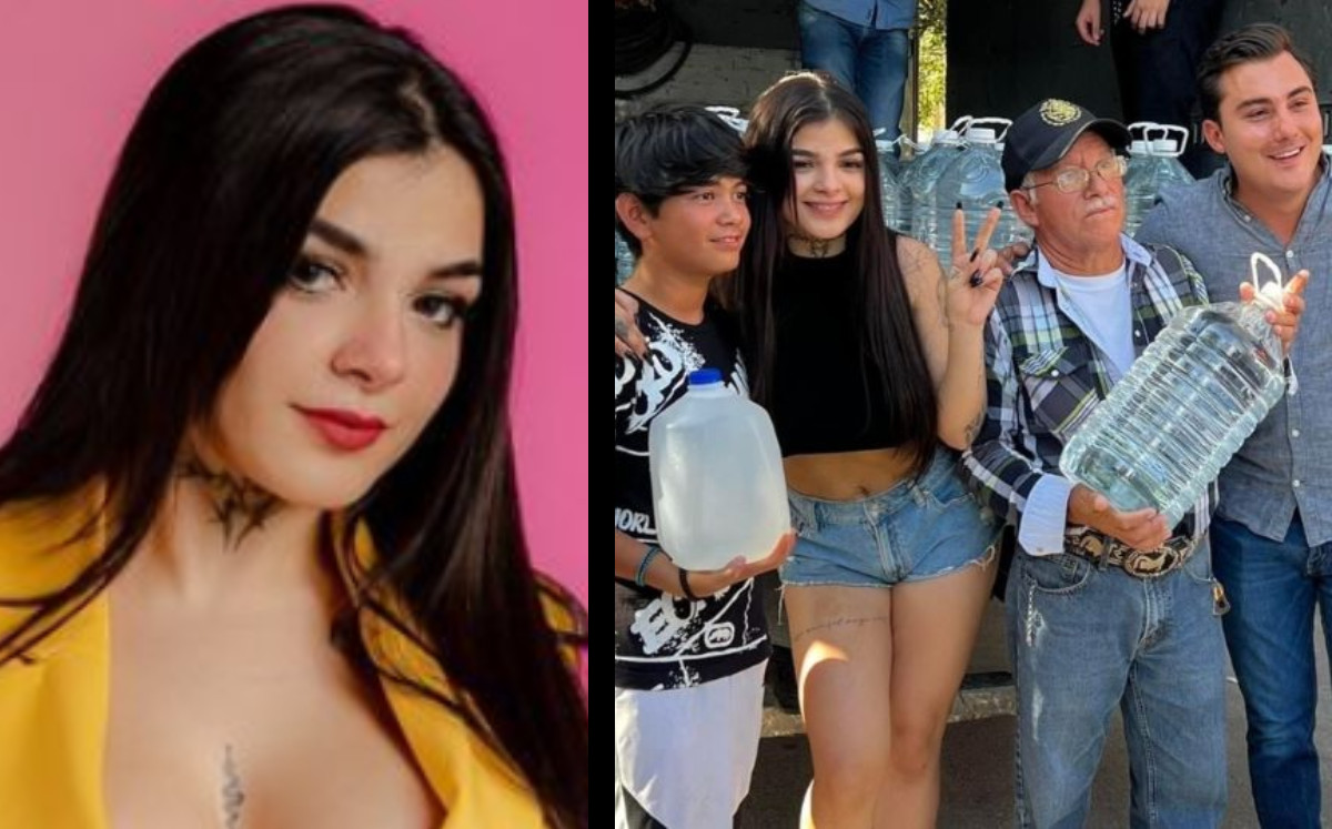 Karely Ruiz dona garrafones de agua a habitantes de Nuevo León | ESPECIAL