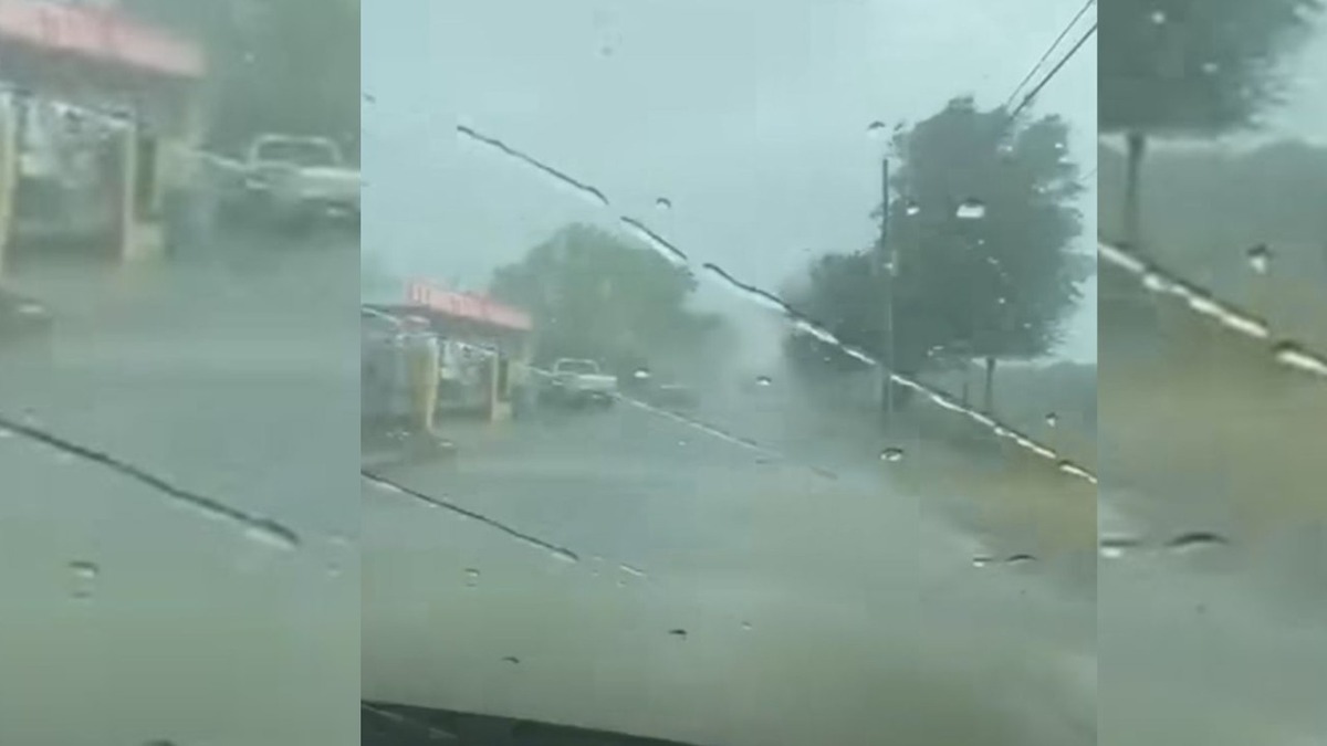 A través de redes sociales se reportaron las lluvias. Foto: Especial