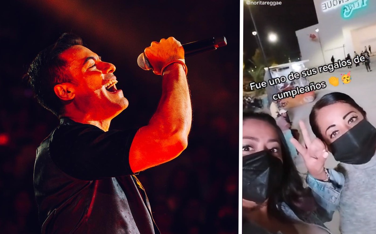 Joven lleva a su mamá a concierto de Carlos Rivera; llora de emoción.