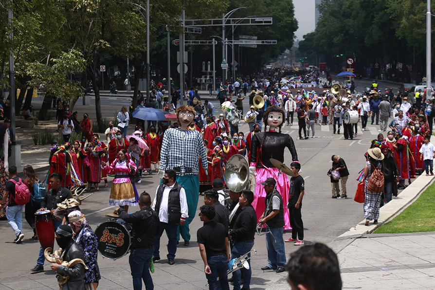 Caminata de pueblos indígenas en CdMx