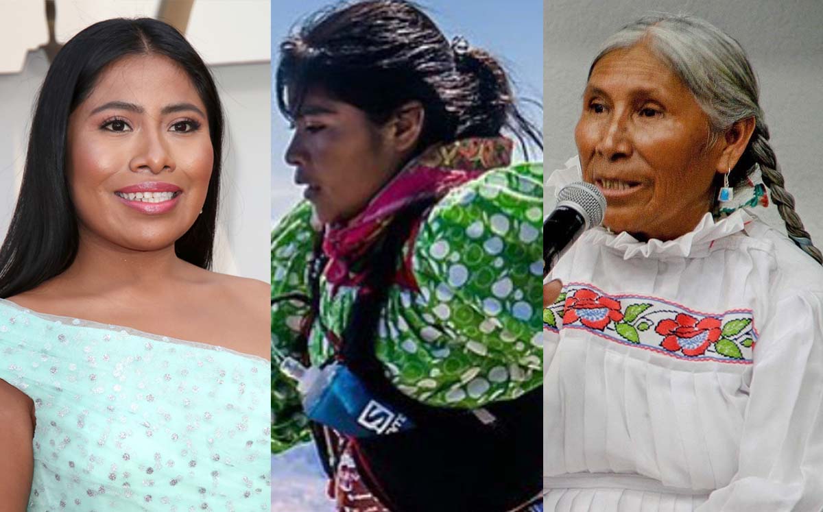 Yalitza Aparicio, María Lorena Ramírez y Macedonia Flores (Especial)