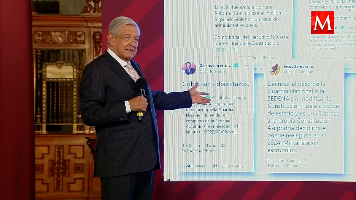 AMLO pide exponer lista de opositores que criticaron el "decretazo" de la Guardia Nacional