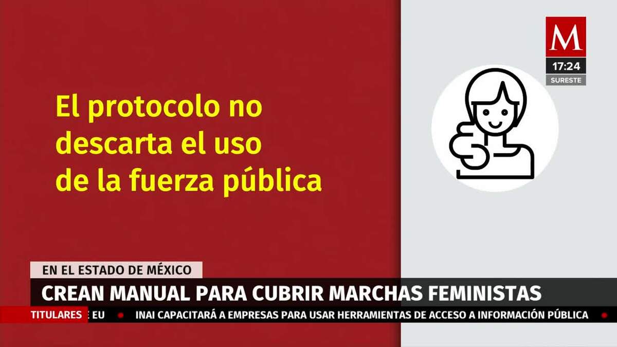 Crean manual para cubrir marchas feministas