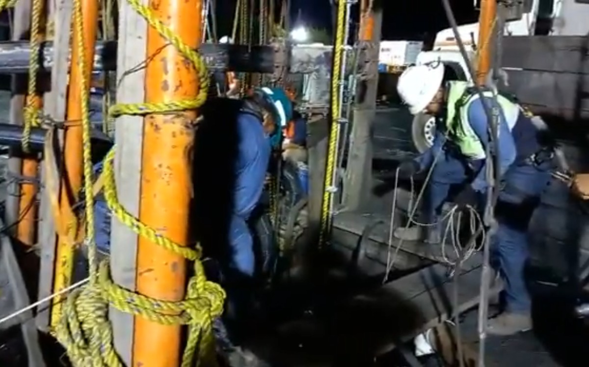 El video que presentaron fue grabado por la noche y no durante esta tarde. |Captura