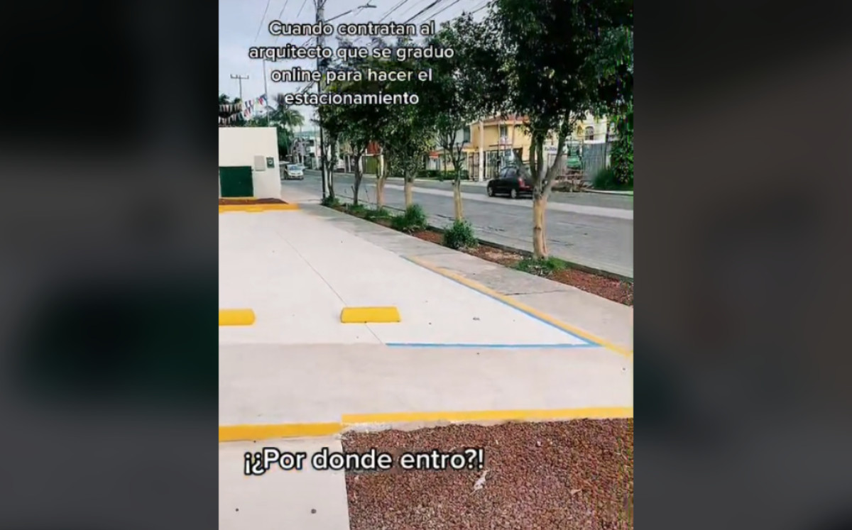 Estacionamiento en de 7-Eleven se hace viral (TikTok).