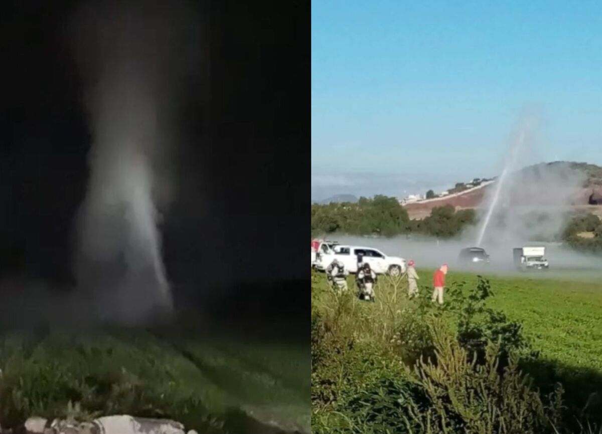 Fuga por nueva toma clandestina en Tlahuelilpan. (Cortesía)