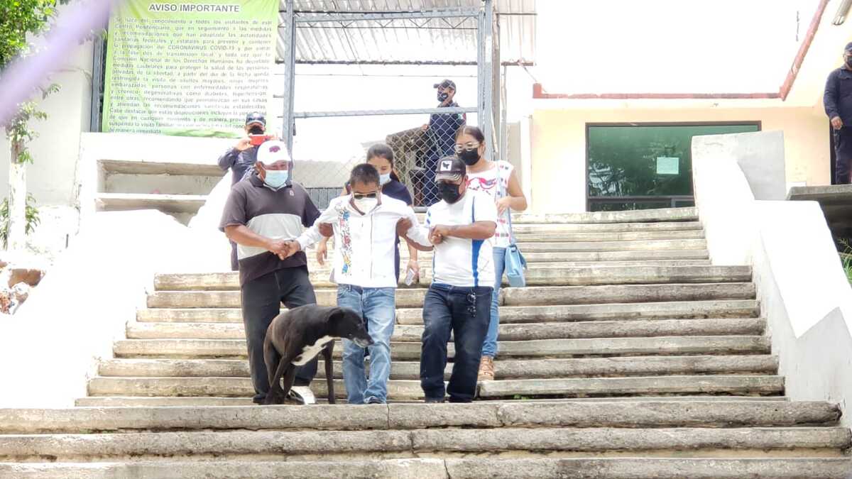 El líder de la UPOEG fue liberado esta mañana. (Rogelio Agustín)