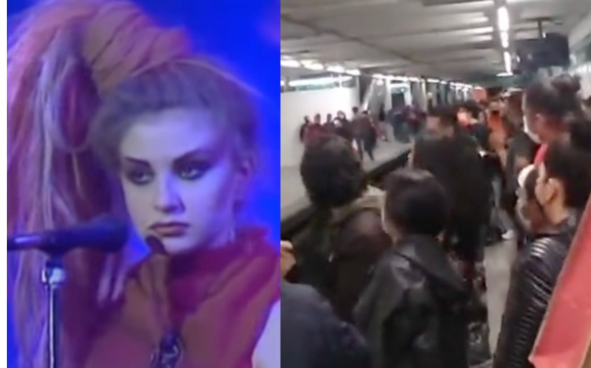 Así cantaron usuarios del metro esta popular canción de Alaska y Dinarama| Especial