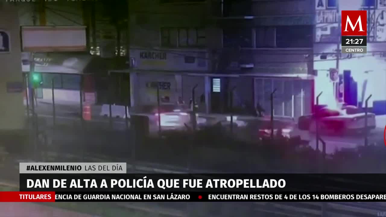 Dan de alta a uno de los policías atropellados en Tlalpan; dos continúan hospitalizados