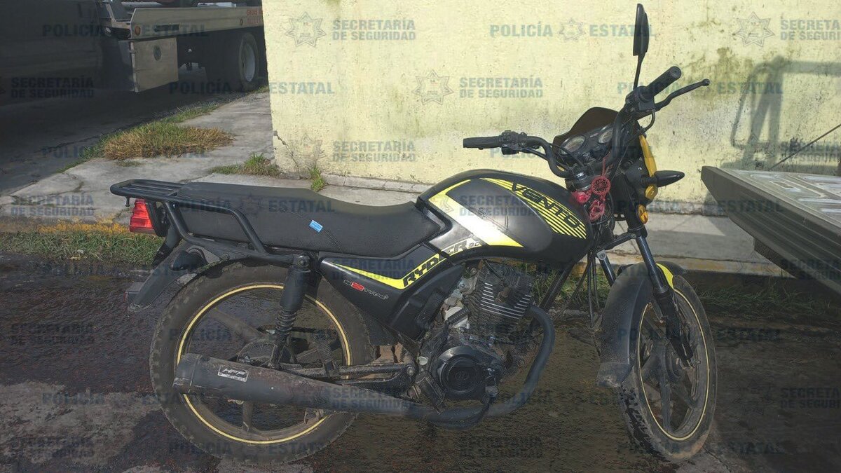 "Presunto ladrón de una motocicleta en detenido en Tenancingo por la SS" | Especial.