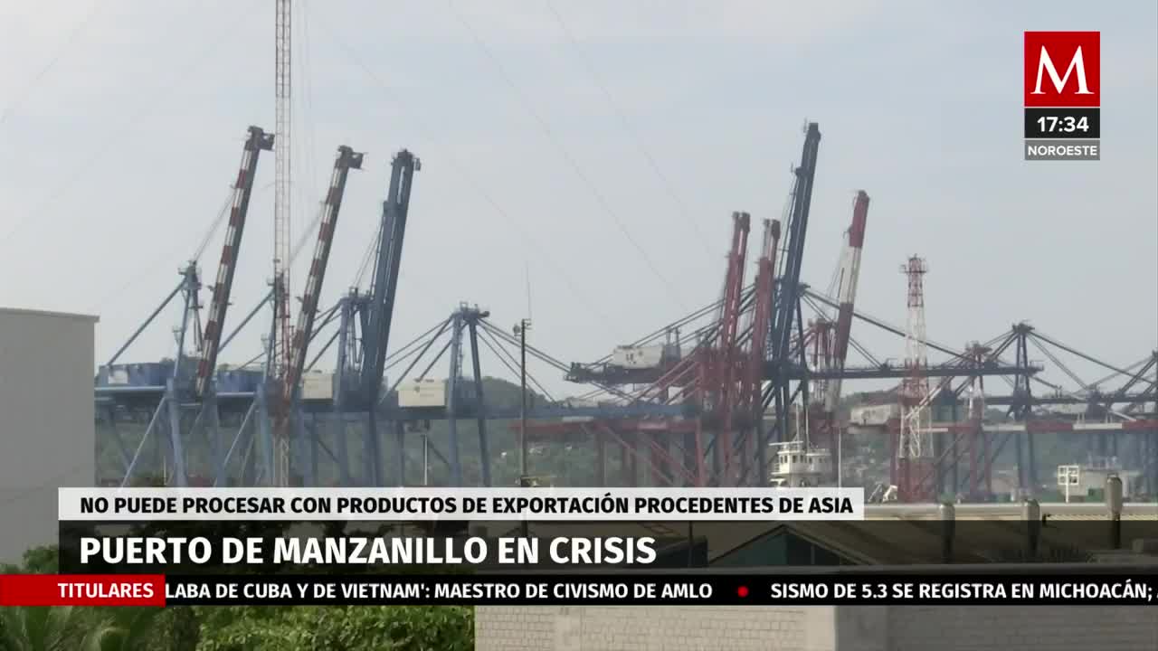 Puerto de Manzanillo, en crisis por falta de trenes