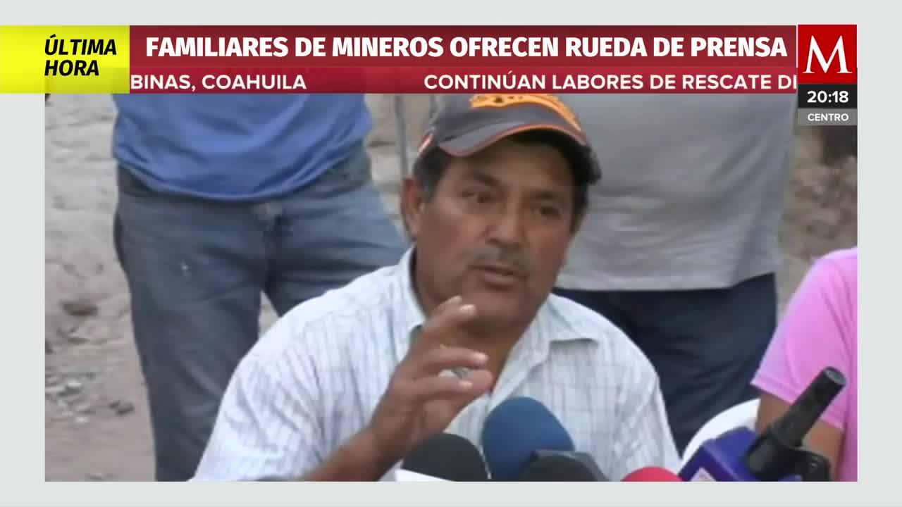 Las horas son cruciales: familiares de mineros atrapados ofrecen rueda de prensa