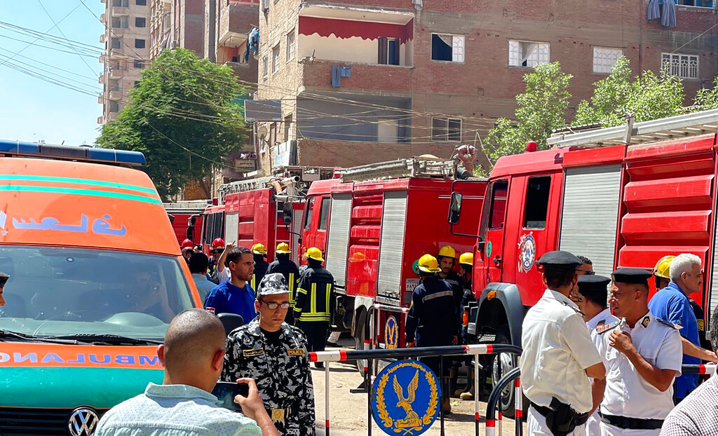 El incendio ocurrió en una iglesia copta.| AP