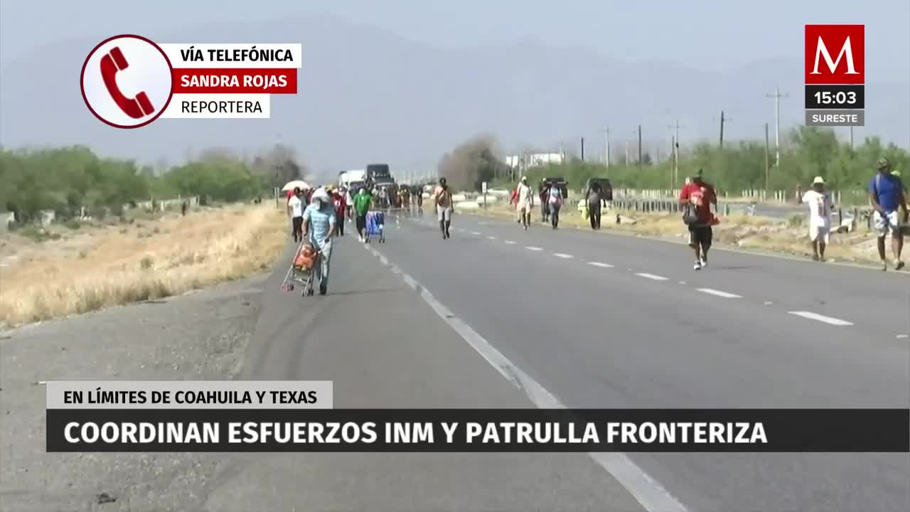 INM y Patrulla Fronteriza coordinan labores ante tráfico ilícito en Coahuila y Texas