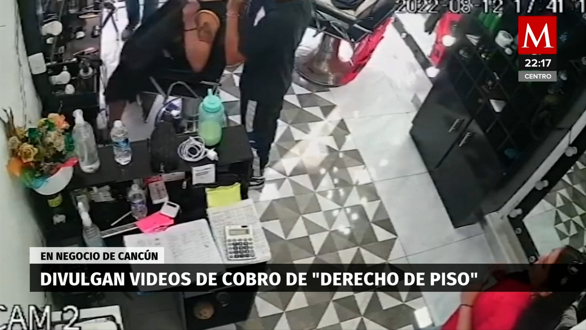 Denuncian cobro de derecho de piso a barbería de Cancún. Video