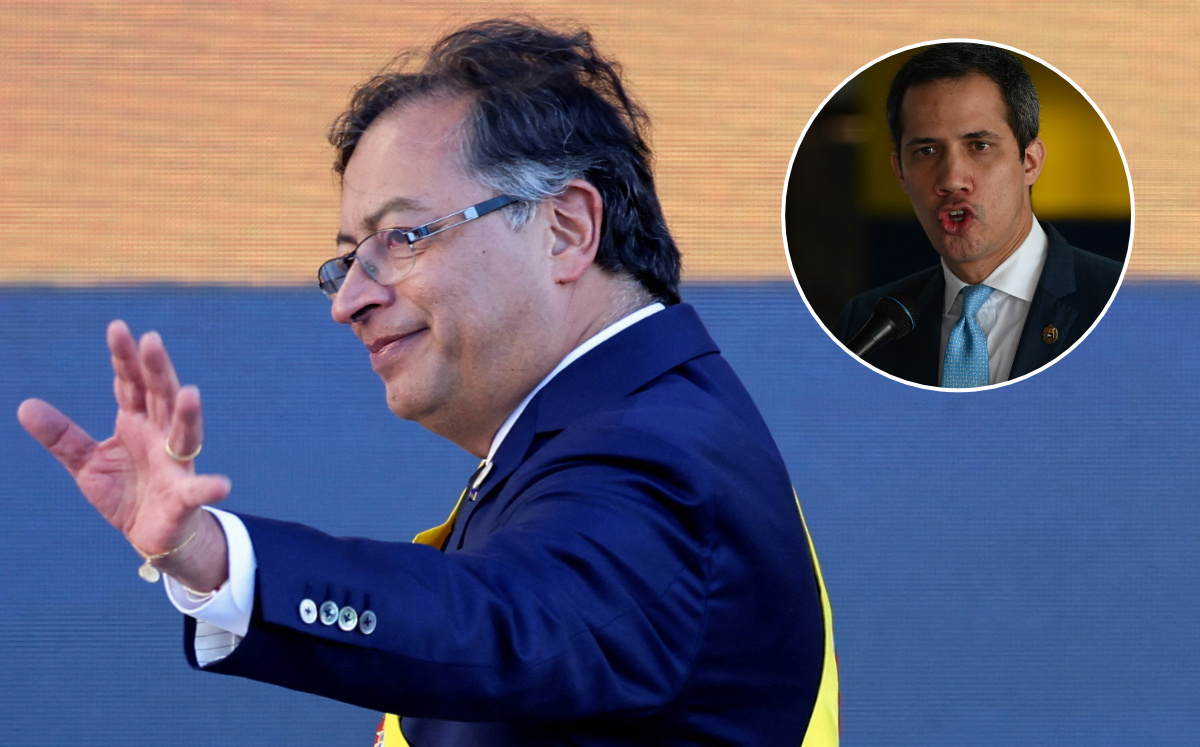 Gustavo Petro dijo que no reconocería formalmente como presidente a Juan Guaidó. (AFP / Reuters)