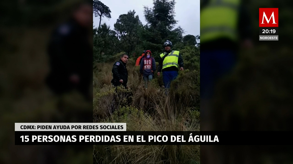 SSC CdMx localiza a 14 personas perdidas en el Pico-del Águila-Ajusco