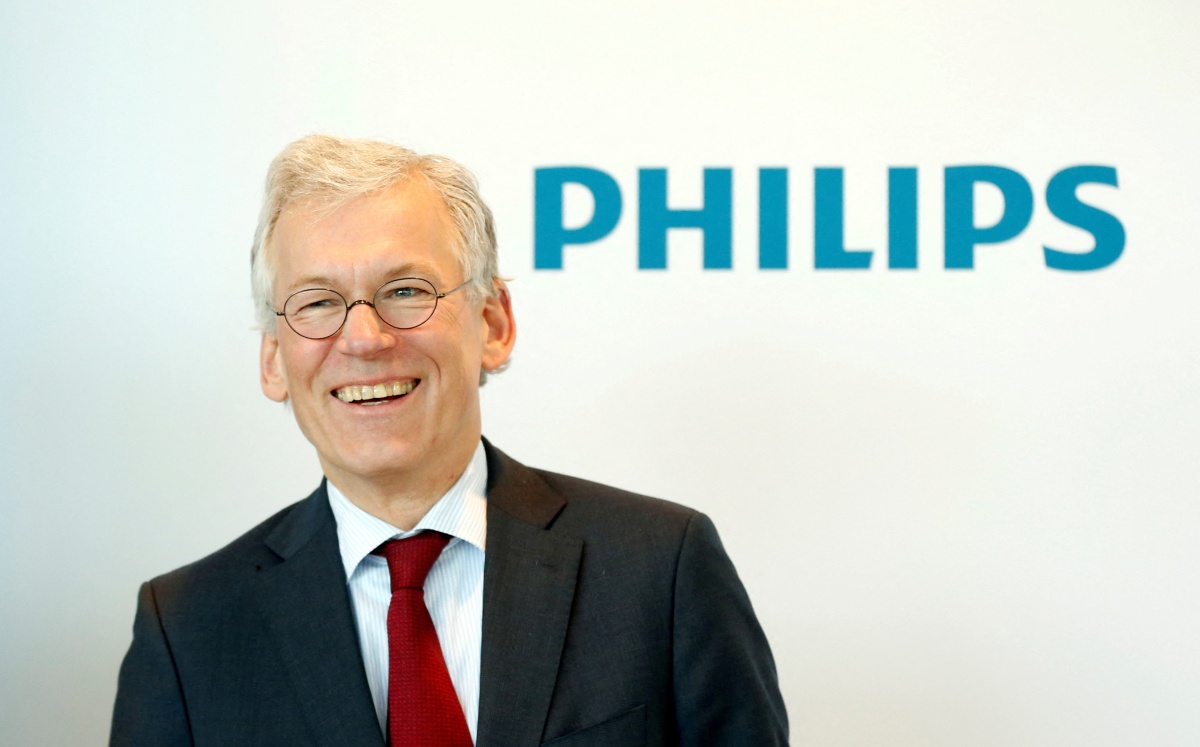 El CEO Frans van Houten de la compañía neerlandesa de tecnología de la salud Philips. Países Bajos. Enero de 2019. Foto: (Reuters)