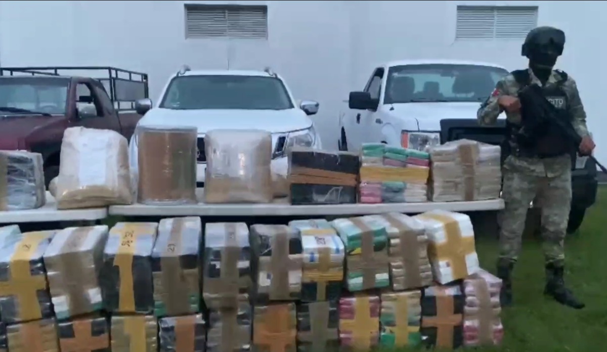 Los criminales también llevaban 120 kilogramos de precursor químico distribuidos en cuatro costales | Especial