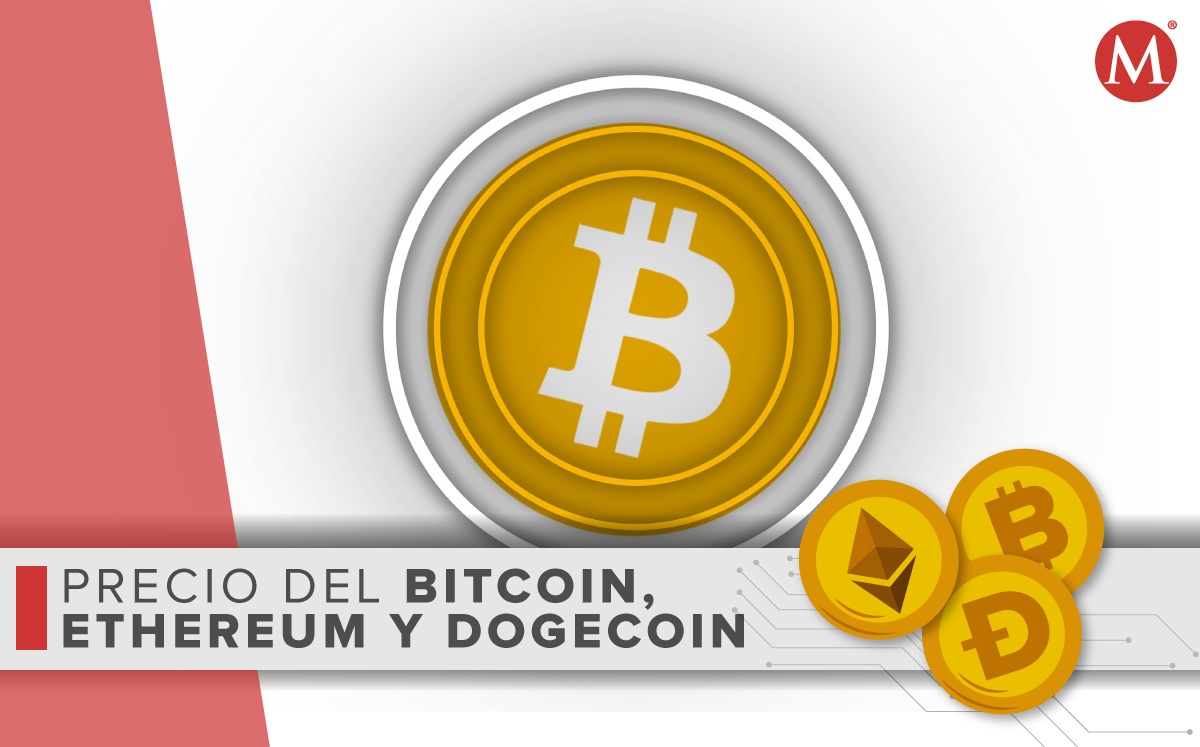 Precio-bitcoin ethereum dogecoin-HOY.  16-agosto 2022. México