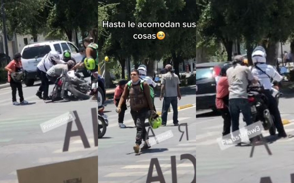 Aparentemente el Tránsito no resultó lesionado. (Cortesía)