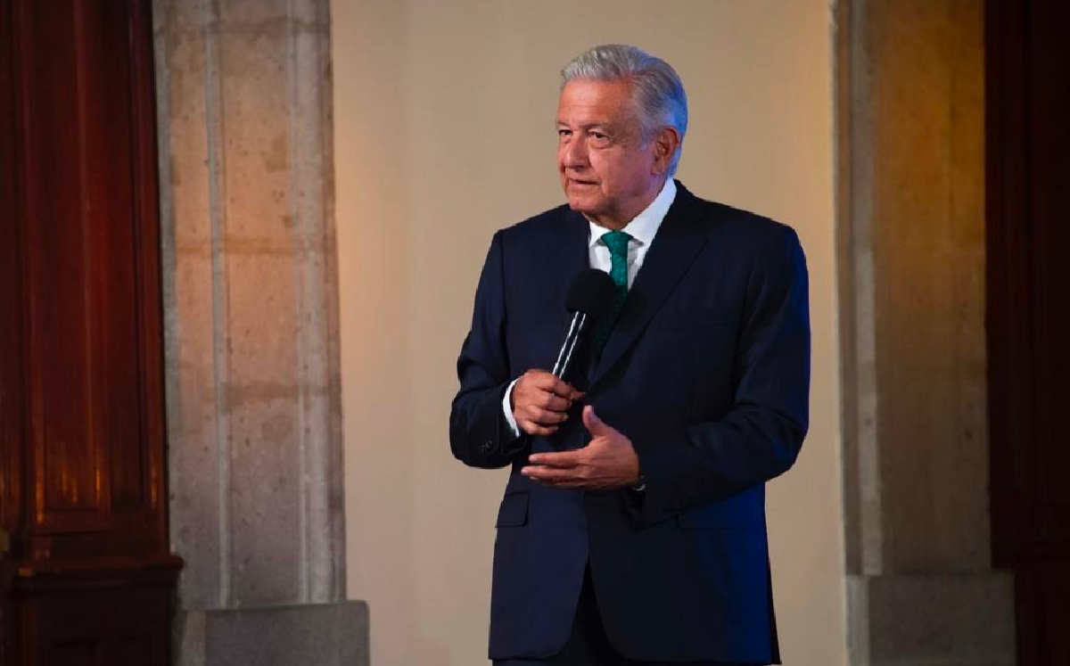 El mandatario en su conferencia mañanera de hoy en Palacio Nacional. | Cuartoscuro