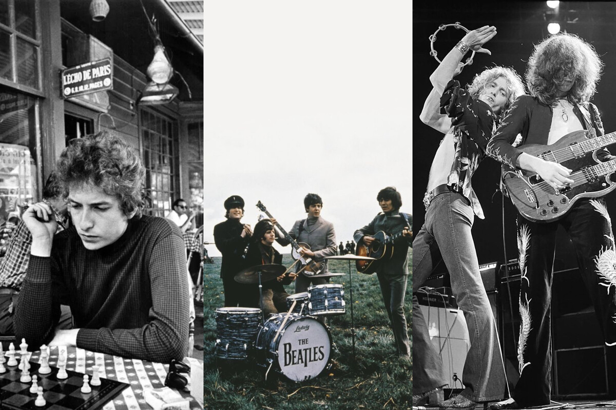 The Beatles, Led Zeppelin y Bob Dylan