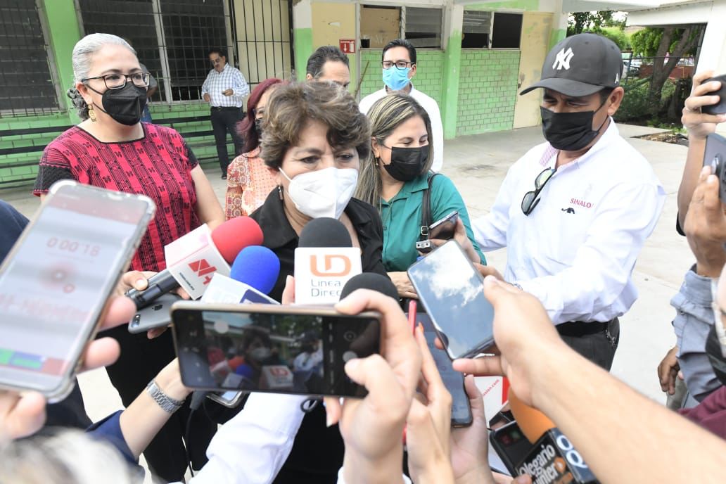 La ex secretaria de Educación Pública en México, Delfina Gómez Álvarez. (Especial)