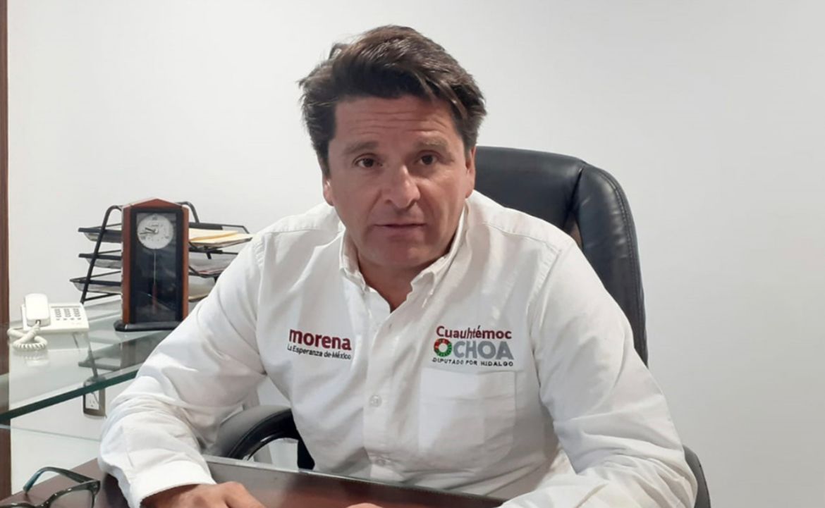 Cuauhtémoc Ochoa Fernández, diputado federal por Tula, de Morena en Hidalgo. (Cortesía)