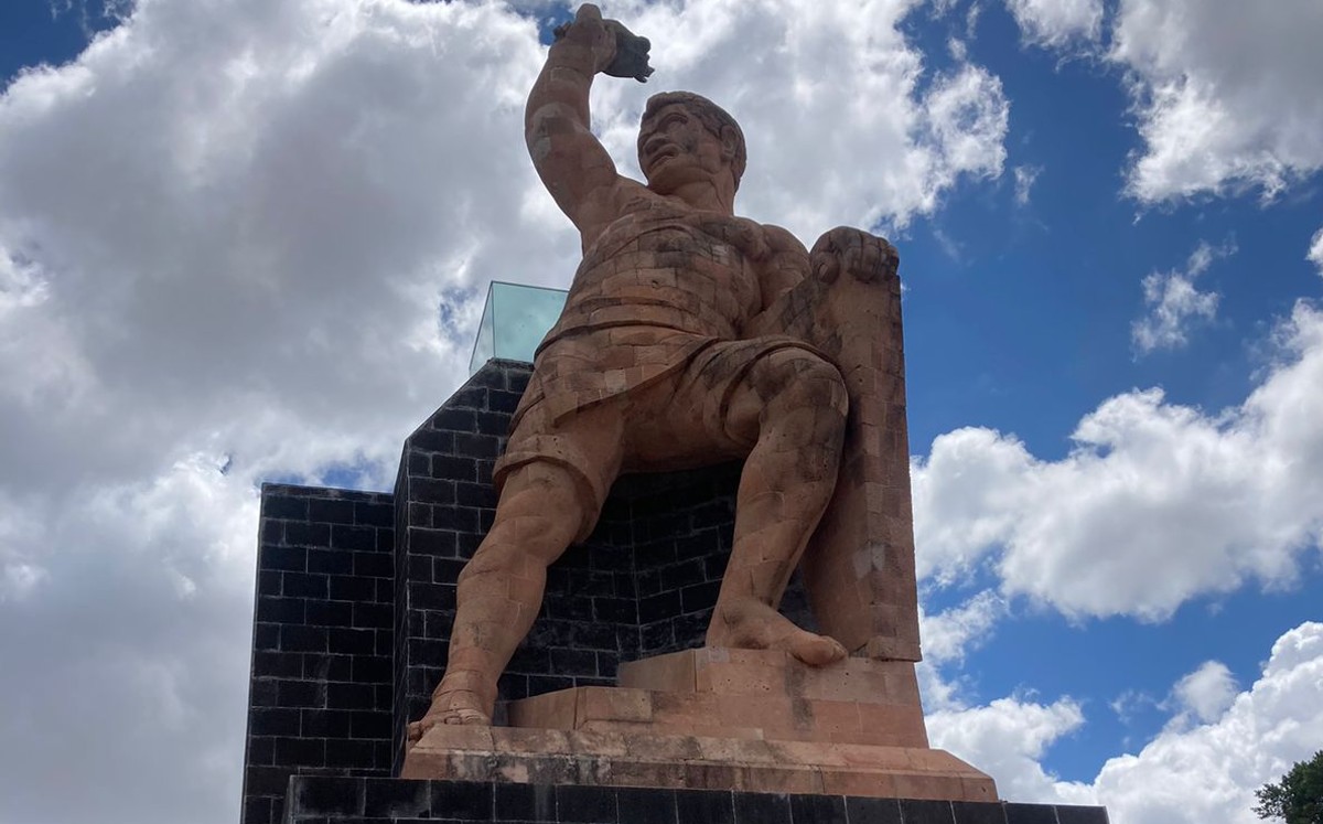 "Monumento de 'El Pipila' de Guanajuato: 800 toneladas de cantera y 82 años de historia// Foto: Wendoline Adame