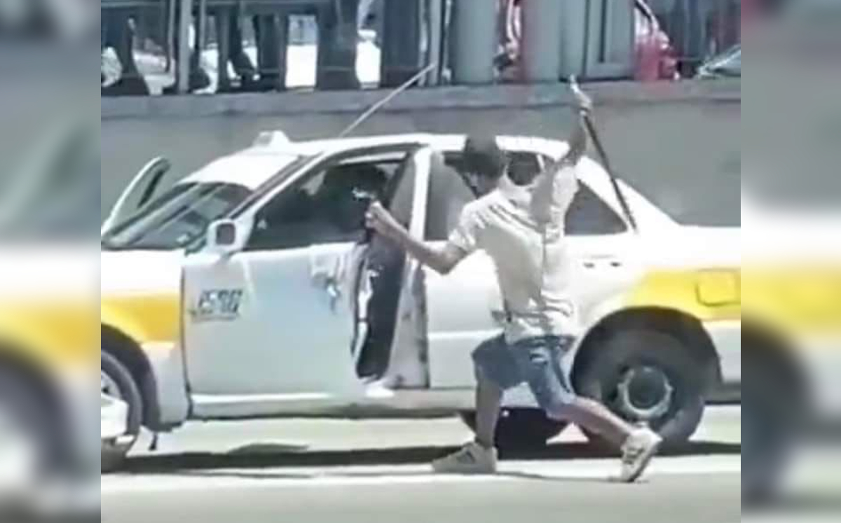 El taxista fue agredido hasta en siete ocasiones con el machete. | Especial