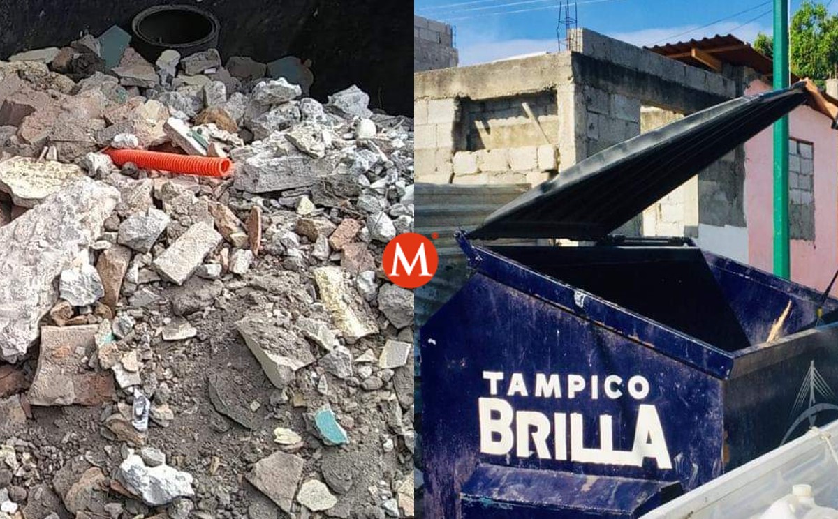 Investigarán a quien tire escombro en depósitos de basura en Tampico