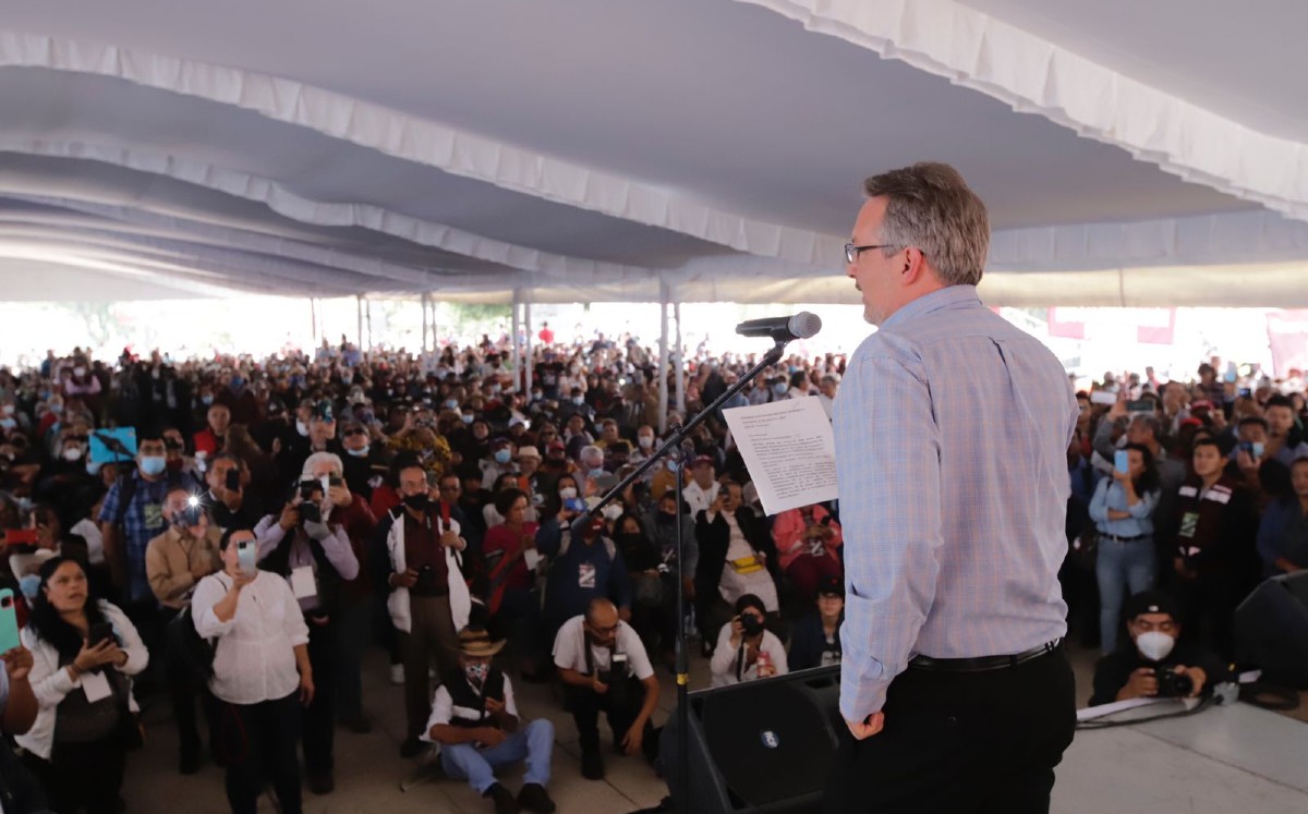 Ackerman  llamó a los militantes a evitar que esta fuerza política se convierta en otro partido de Estado. | Twitter