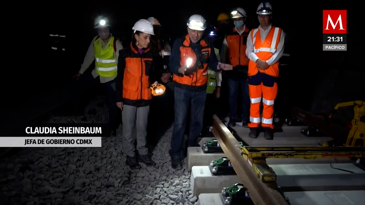 Sheinbaum supervisa obras en tramo subterráneo de L12 del Metro