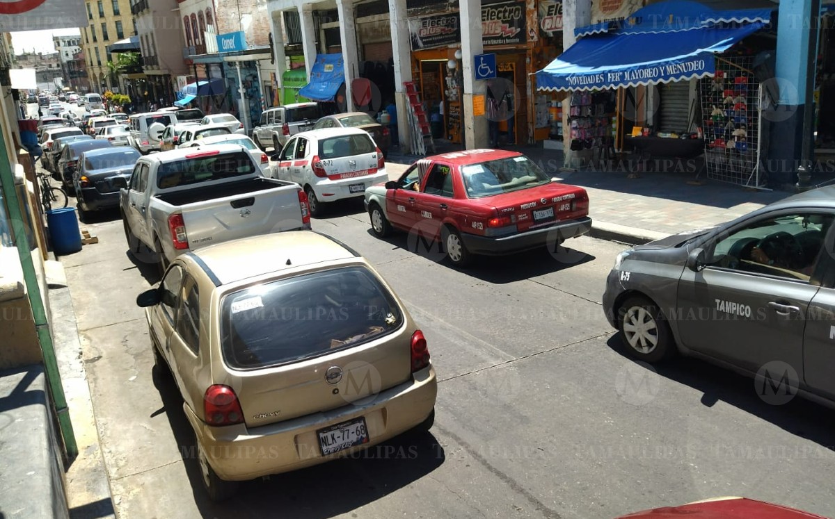 Zona centro de Tampico previo al regreso a clases. (Pablo Reyes)