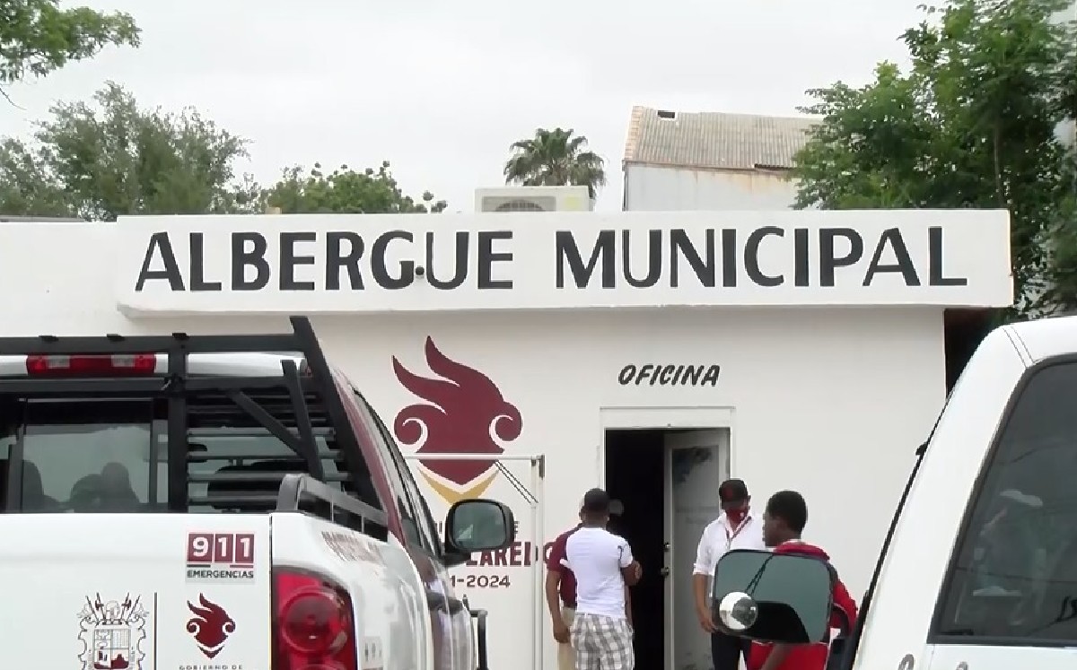 Albergue para migrantes en Nuevo Laredo. (Lucía Cisneros)
