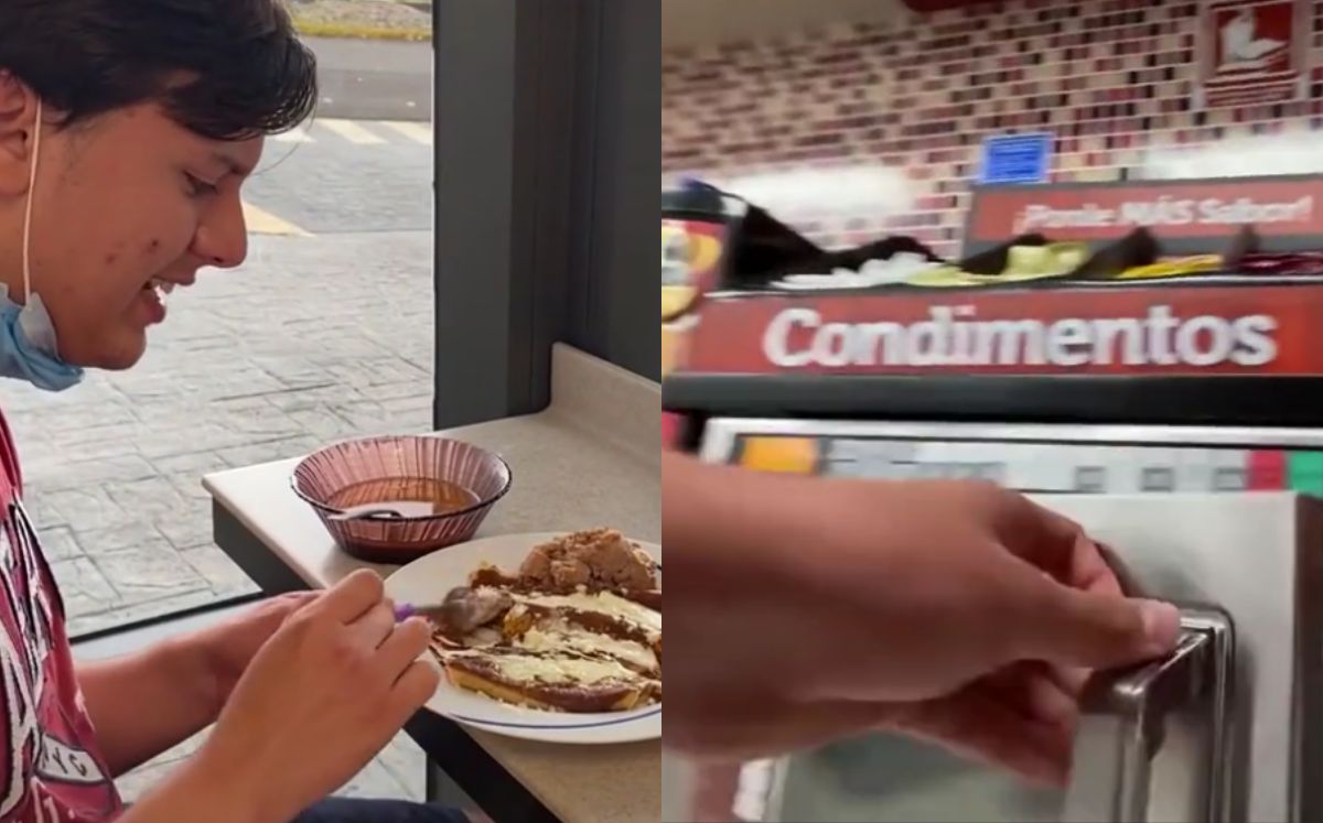 El creador de contenido preparó una comida completa en el Oxxo (TikTok).