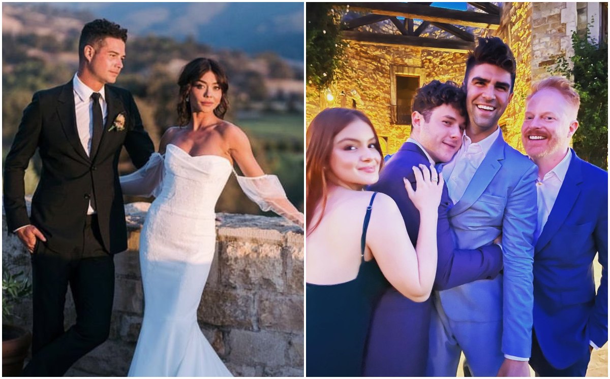Elenco de Modern Family en boda de Sarah Hyland