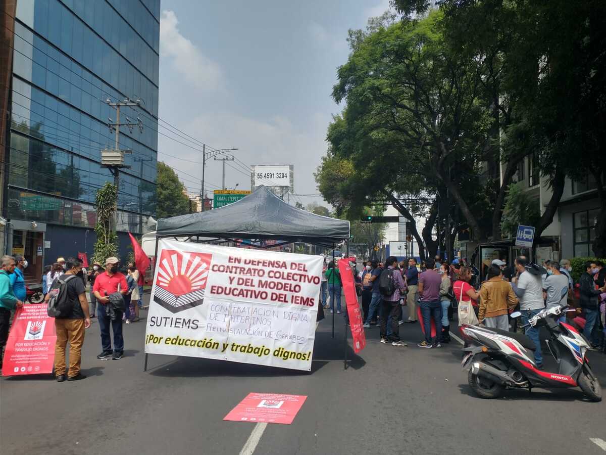 Protesta en Eje 5 Sur en CdMx | Carlos Tejeda