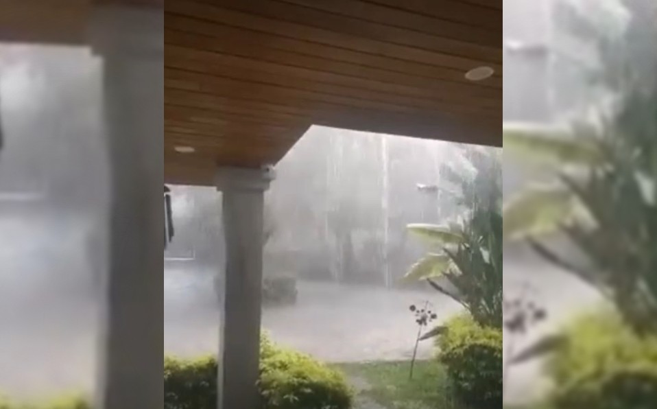 Reportan lluvias en San Nicolás de los Garza y Santiago . Foto: Especial
